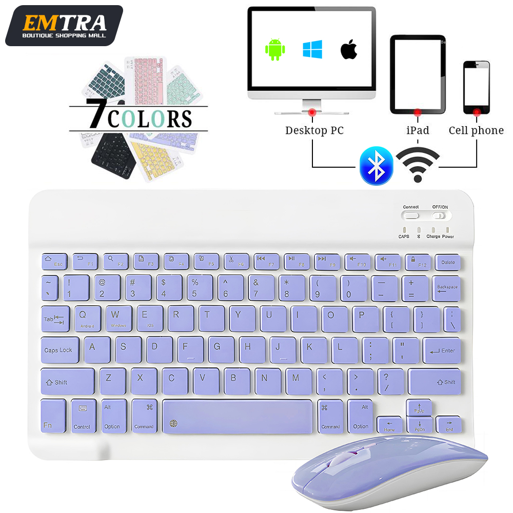 Laptop Accessories Combo - Mini Wireless Keyboard Bluetooth Keyboard For