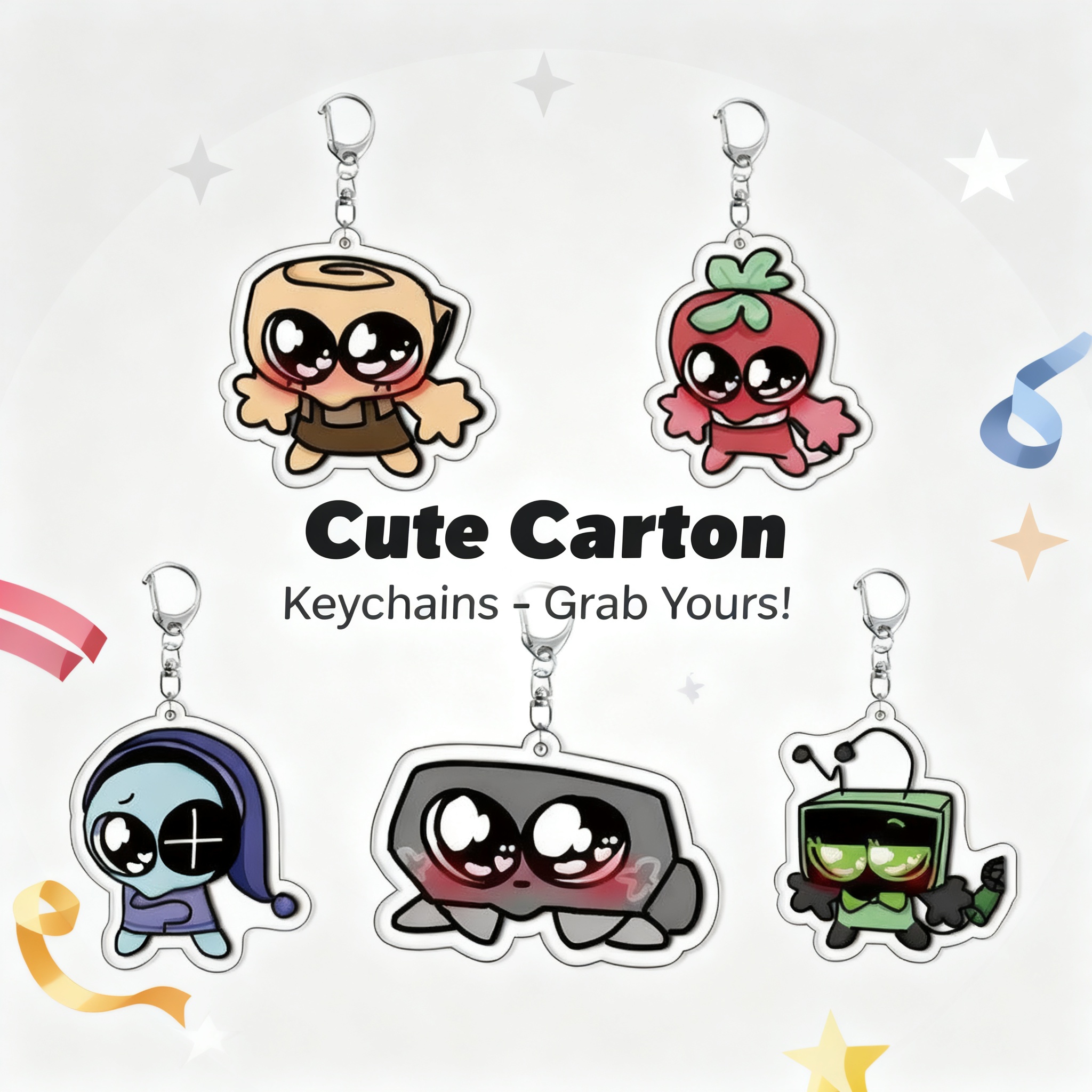 Laptop Accessories - Dandys World Plush Scraps Acrylic Keychain