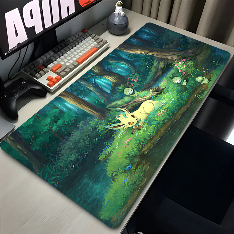 Good Laptop Accessories - Mouse Pad Gamer P-pokemon Leafeon Large