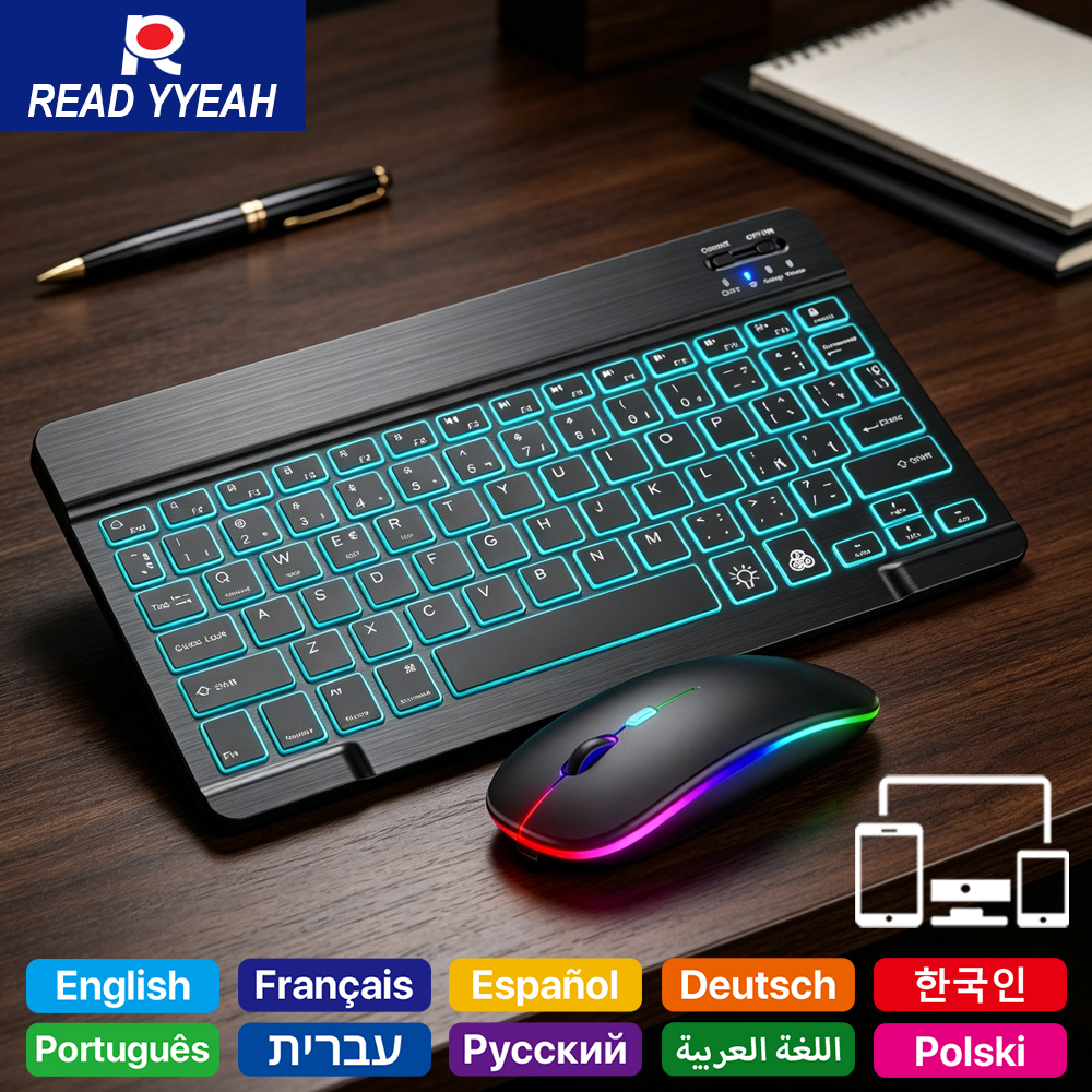 Laptop Accessories Combo - 2026 Backlight Bluetooth Keyboard Rechargeable With