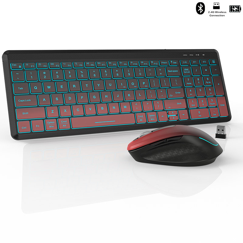 RGB Backlit Silent Wireless Ke - Laptop Accessories Combo reseña y precio