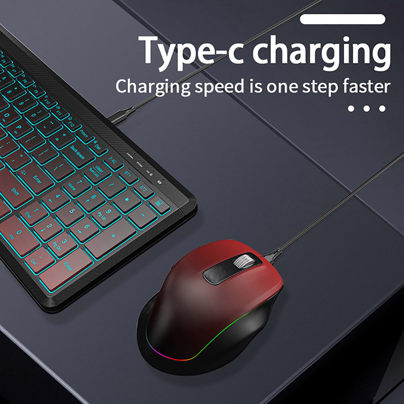RGB Backlit Silent Wireless Ke - Laptop Accessories Combo reseña y precio