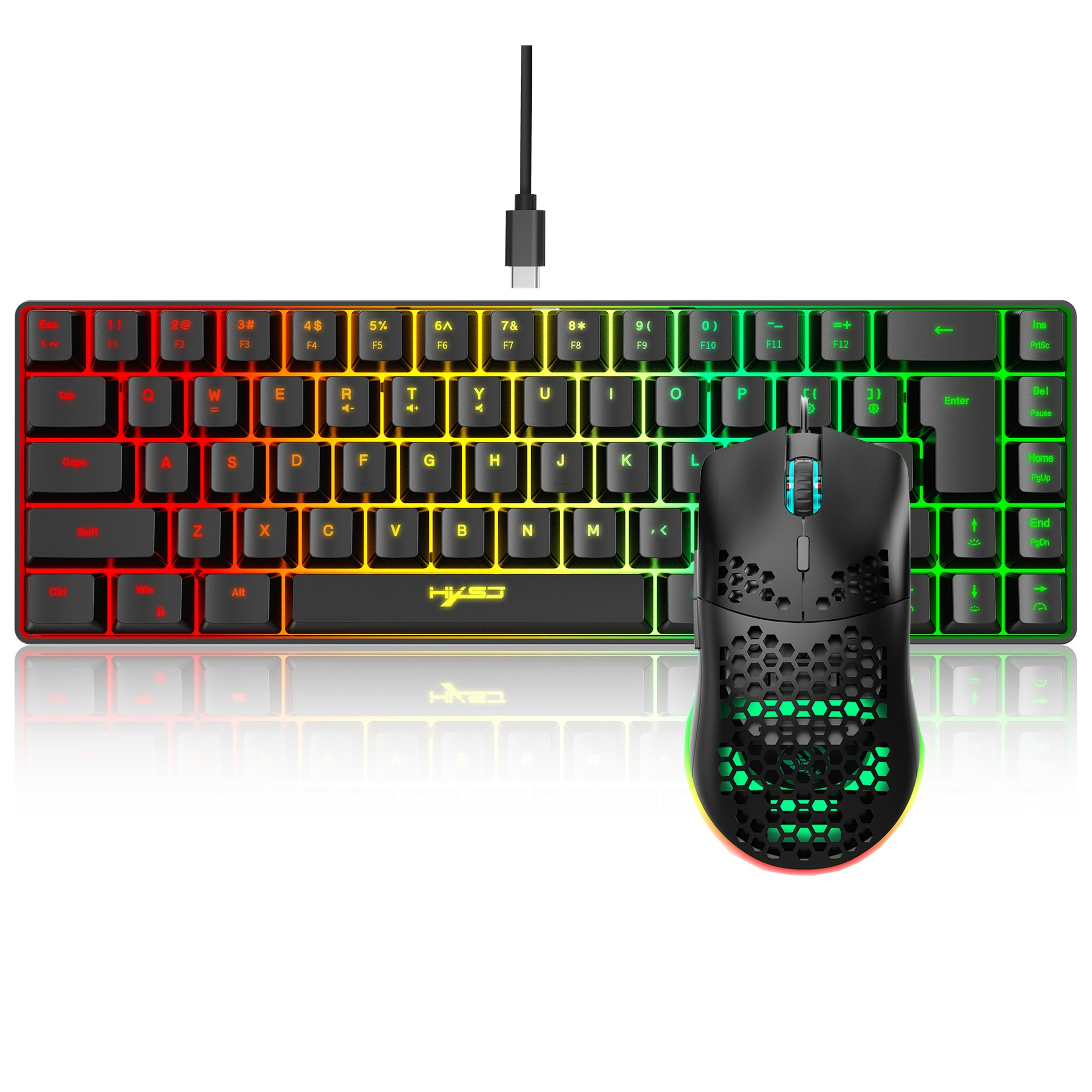 Keyboard and mouse 68key wired - Laptop Accessories Combo reseña y precio
