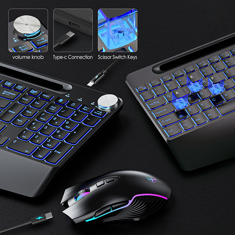 2.4G&Type-C Wireless Keyboard  - Laptop Accessories Combo reseña y precio