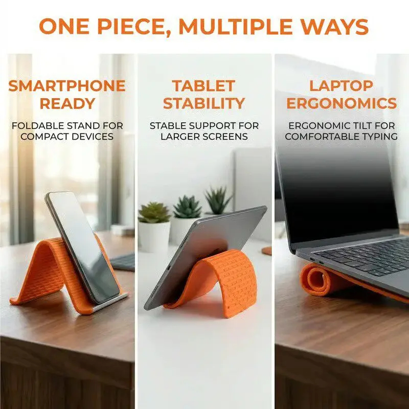 Silicone Foldable Phone Stand  - Laptop Accessories reseña y precio