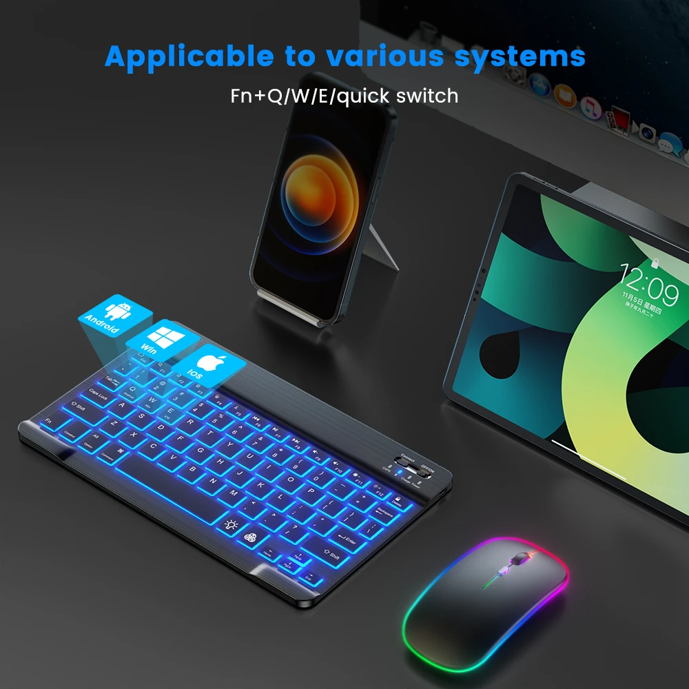 READ YYEAH RGB Backlit Bluetoo - Laptop Accessories Combo reseña y precio