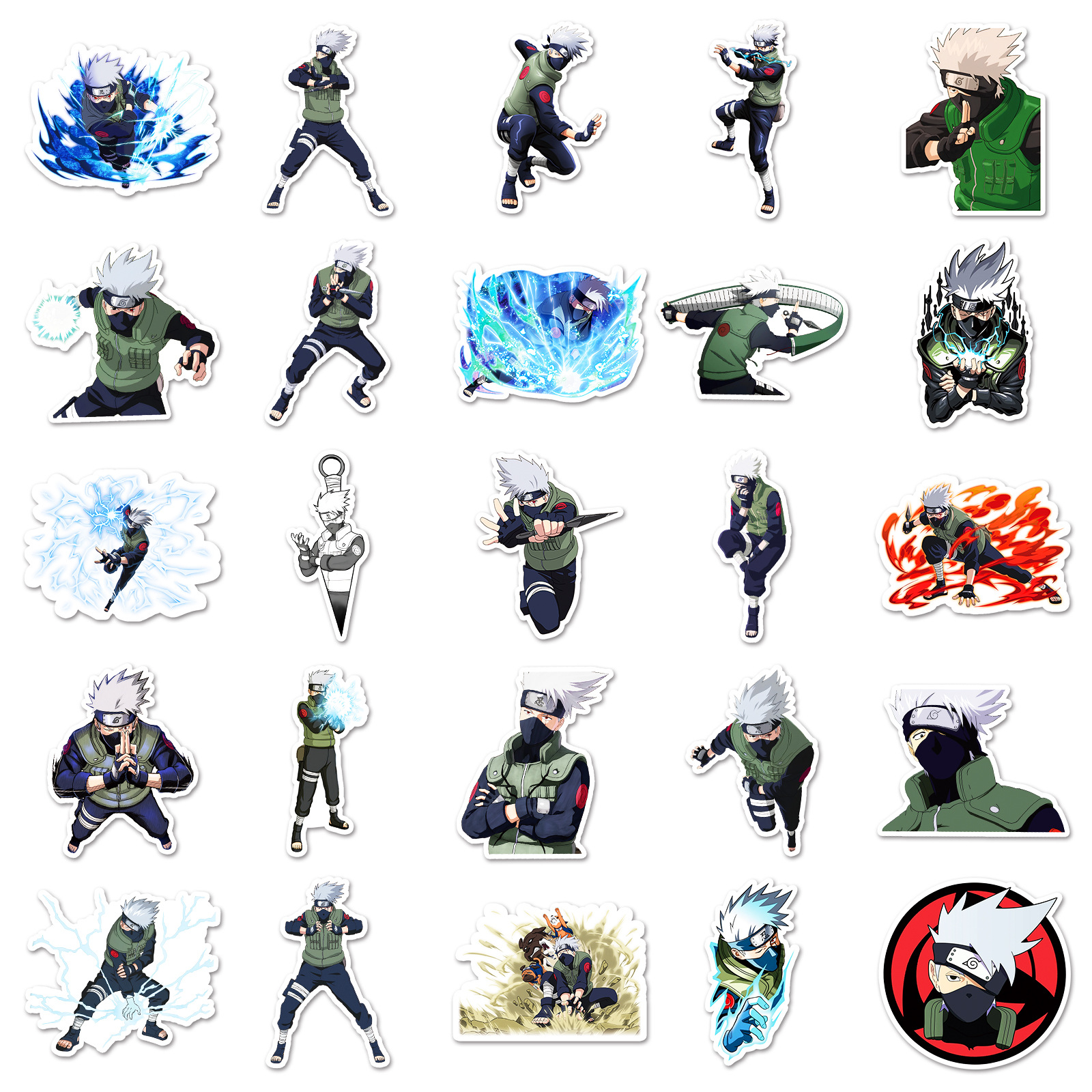 50pcs Anime Naruto Hatake Kaka - Laptop Accessories reseña y precio