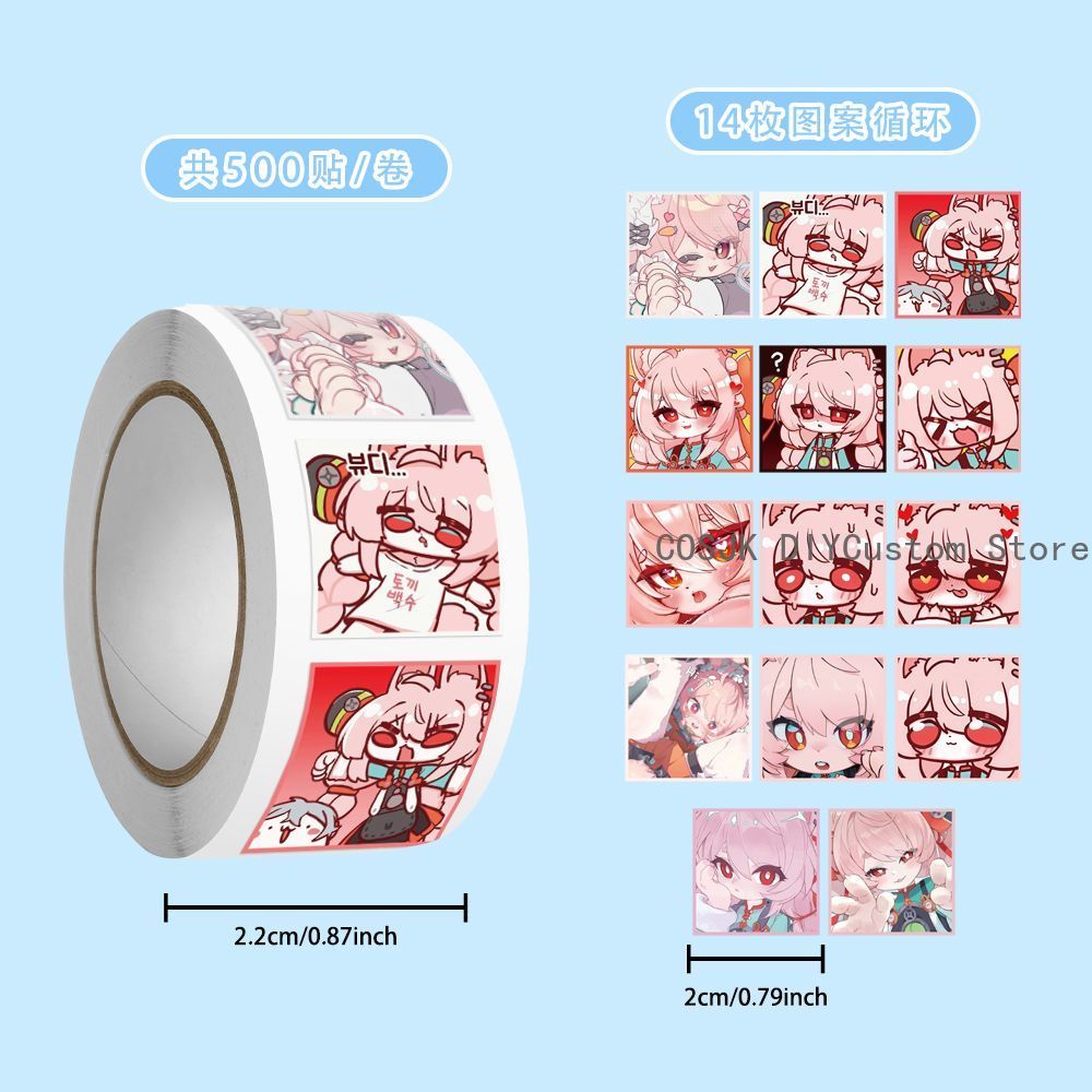 500Pc/Roll Anime Zenless Zone  - Laptop Accessories reseña y precio