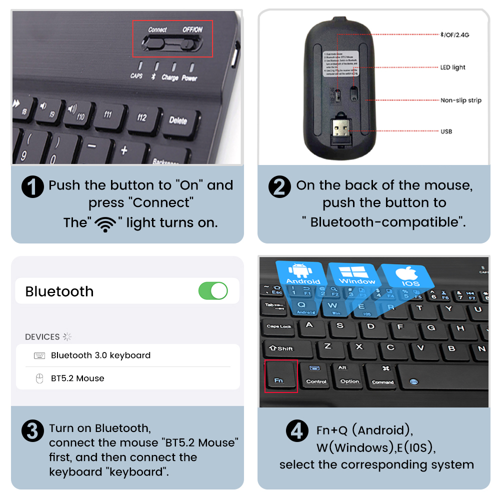 Wireless Keyboard Spanish Fren - Laptop Accessories Combo reseña y precio