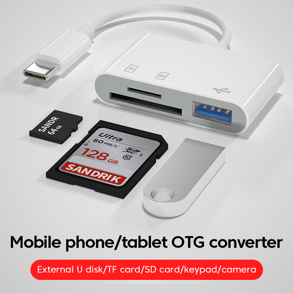 3 in 1 Type C OTG Card Reader  - Laptop Accessories For Programmers reseña y precio