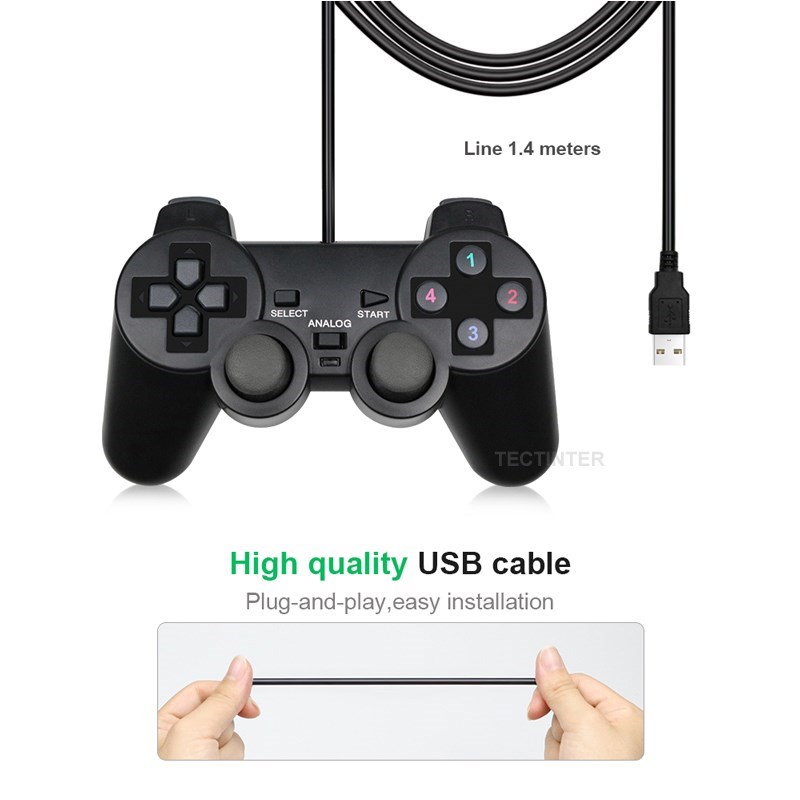 Wired USB PC Gaming Joystick G - Laptop Accessories For Programmers reseña y precio