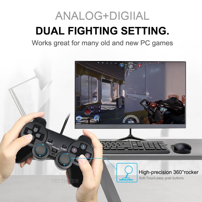 Wired USB PC Gaming Joystick G - Laptop Accessories For Programmers reseña y precio