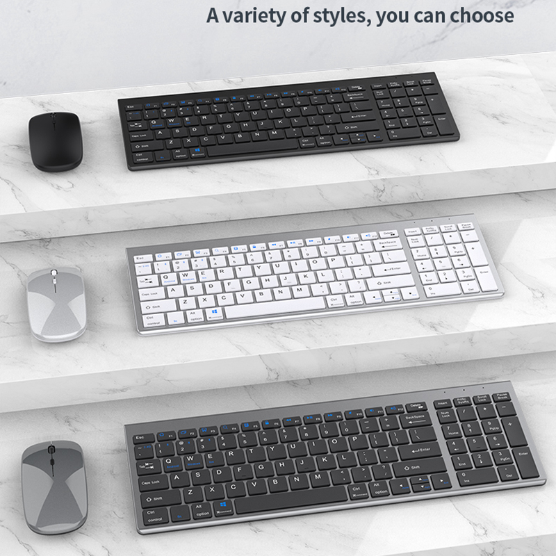 JOMAA Bluetooth&2.4G USB Keybo - Laptop Accessories Combo reseña y precio
