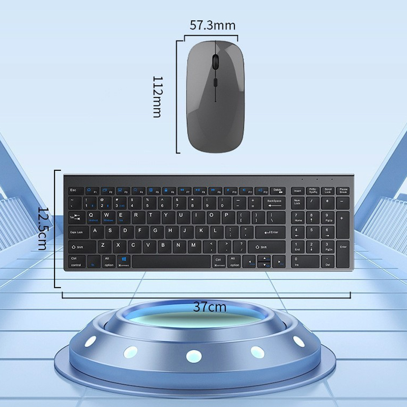 JOMAA Bluetooth&2.4G USB Keybo - Laptop Accessories Combo reseña y precio