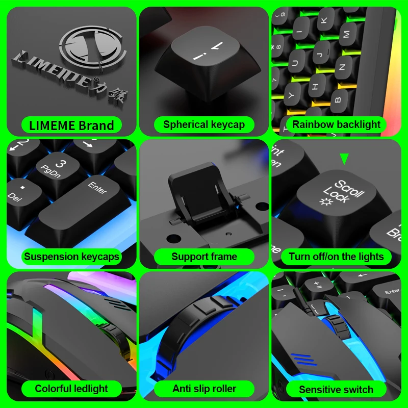 NG GTX350 Gaming Keyboard Mous - Laptop Accessories Combo reseña y precio