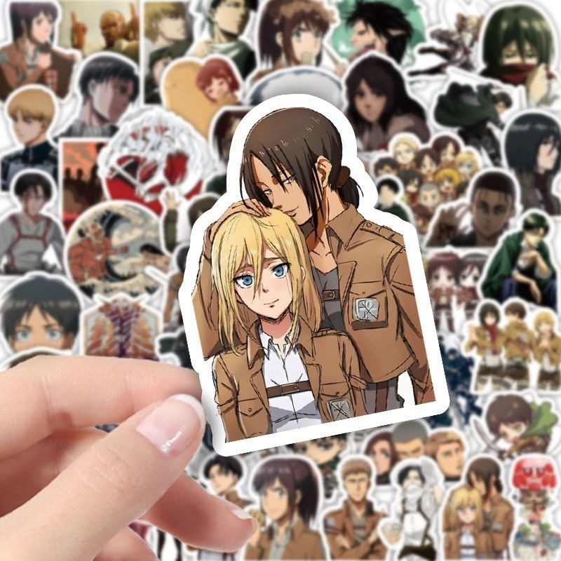 60Pcs Attack on Titan Anime St - Laptop Accessories reseña y precio