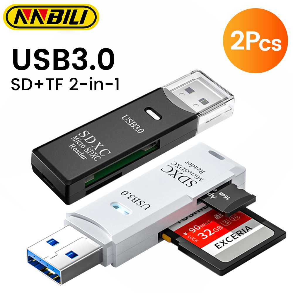NNBILI 2 IN1Card Reader USB3.0 - Laptop Accessories For Programmers reseña y precio