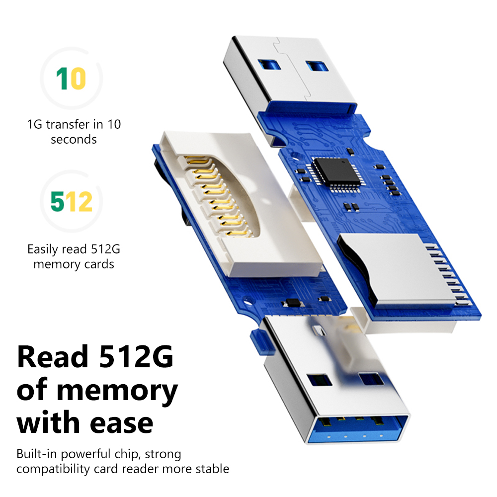 NNBILI 2 IN1Card Reader USB3.0 - Laptop Accessories For Programmers reseña y precio