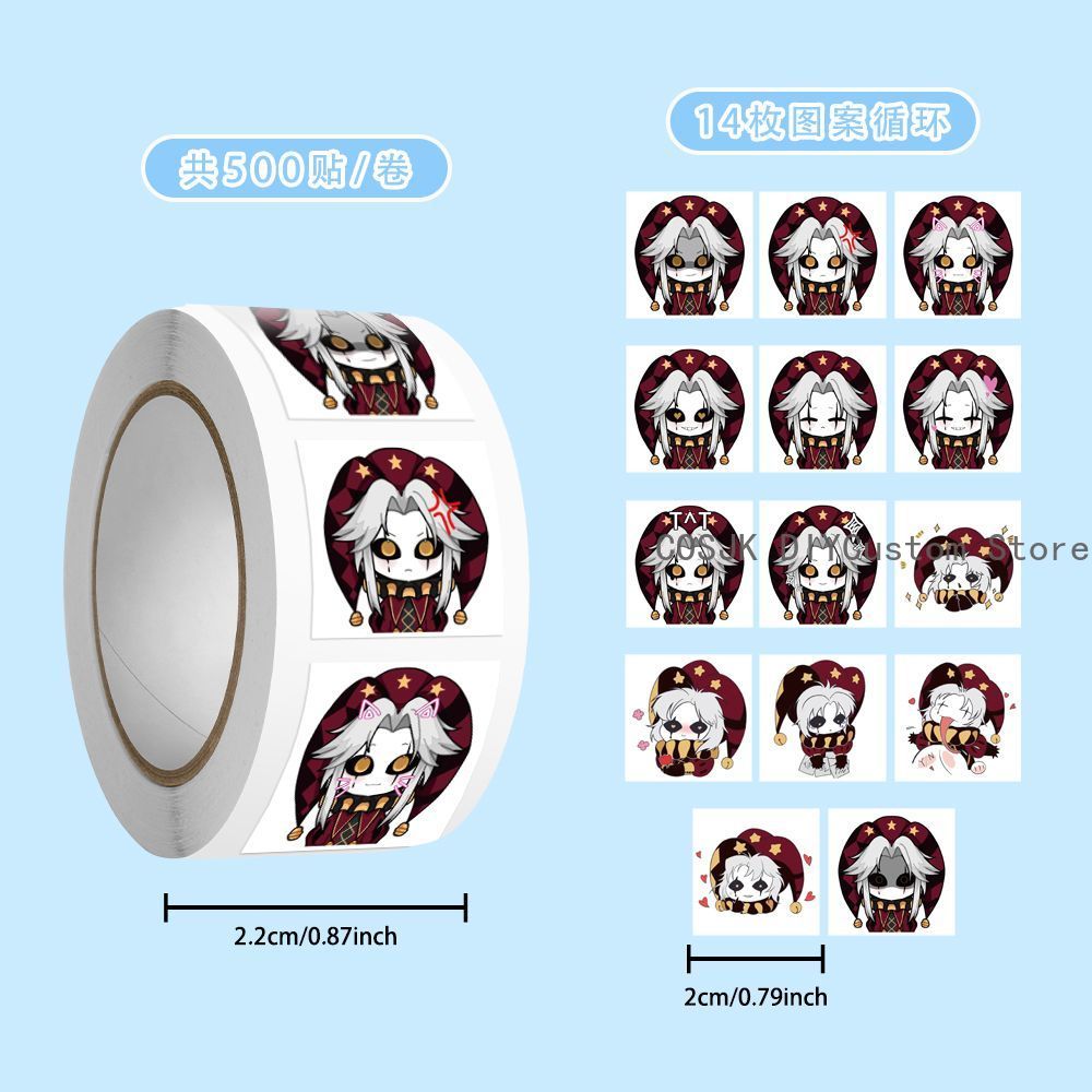 500Pc/Roll Anime Pierrot The F - Laptop Accessories reseña y precio