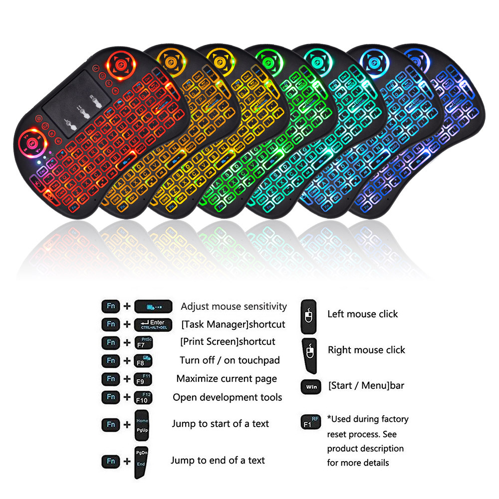 2.4G Air Mouse with Touchpad K - Laptop Accessories Combo reseña y precio