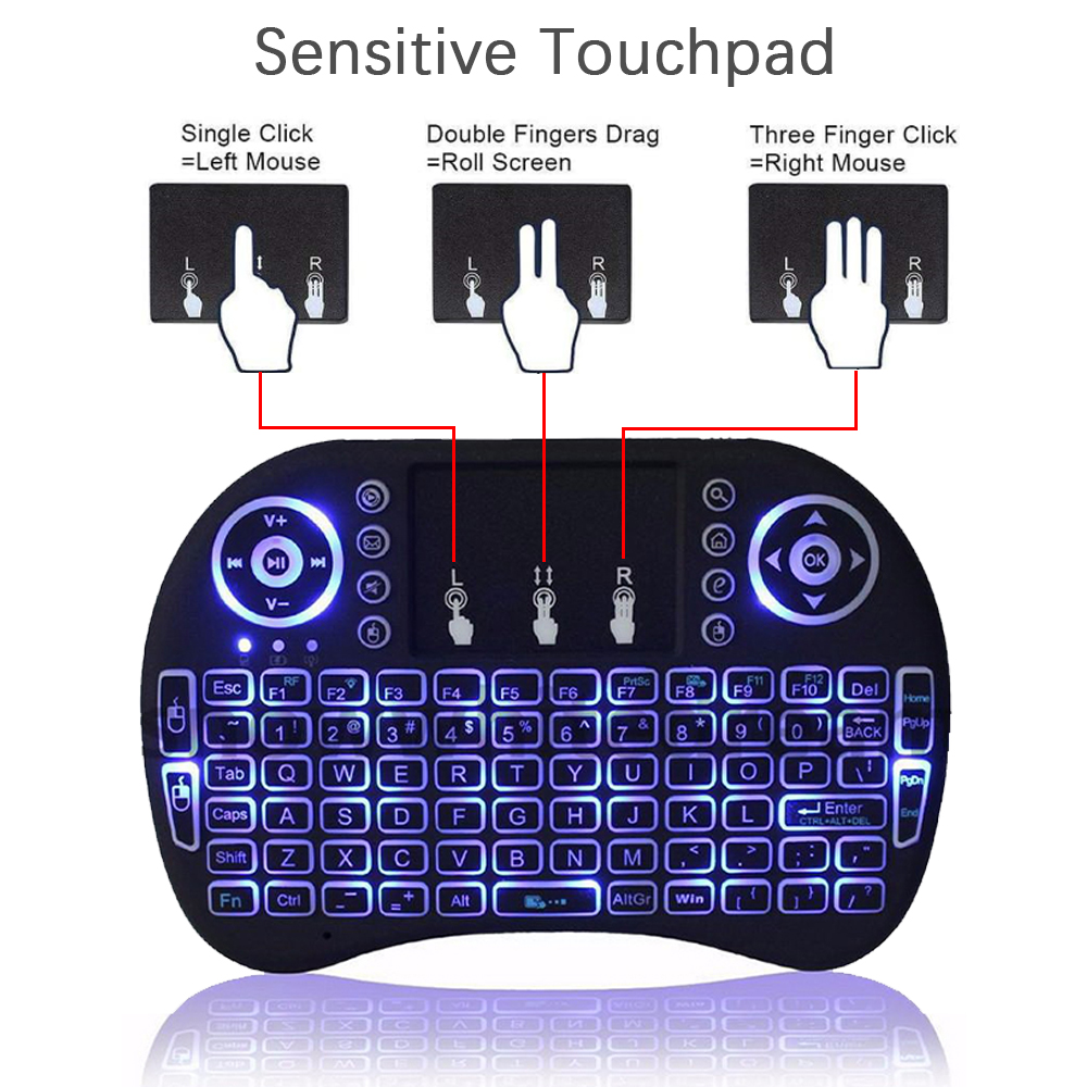 2.4G Air Mouse with Touchpad K - Laptop Accessories Combo reseña y precio