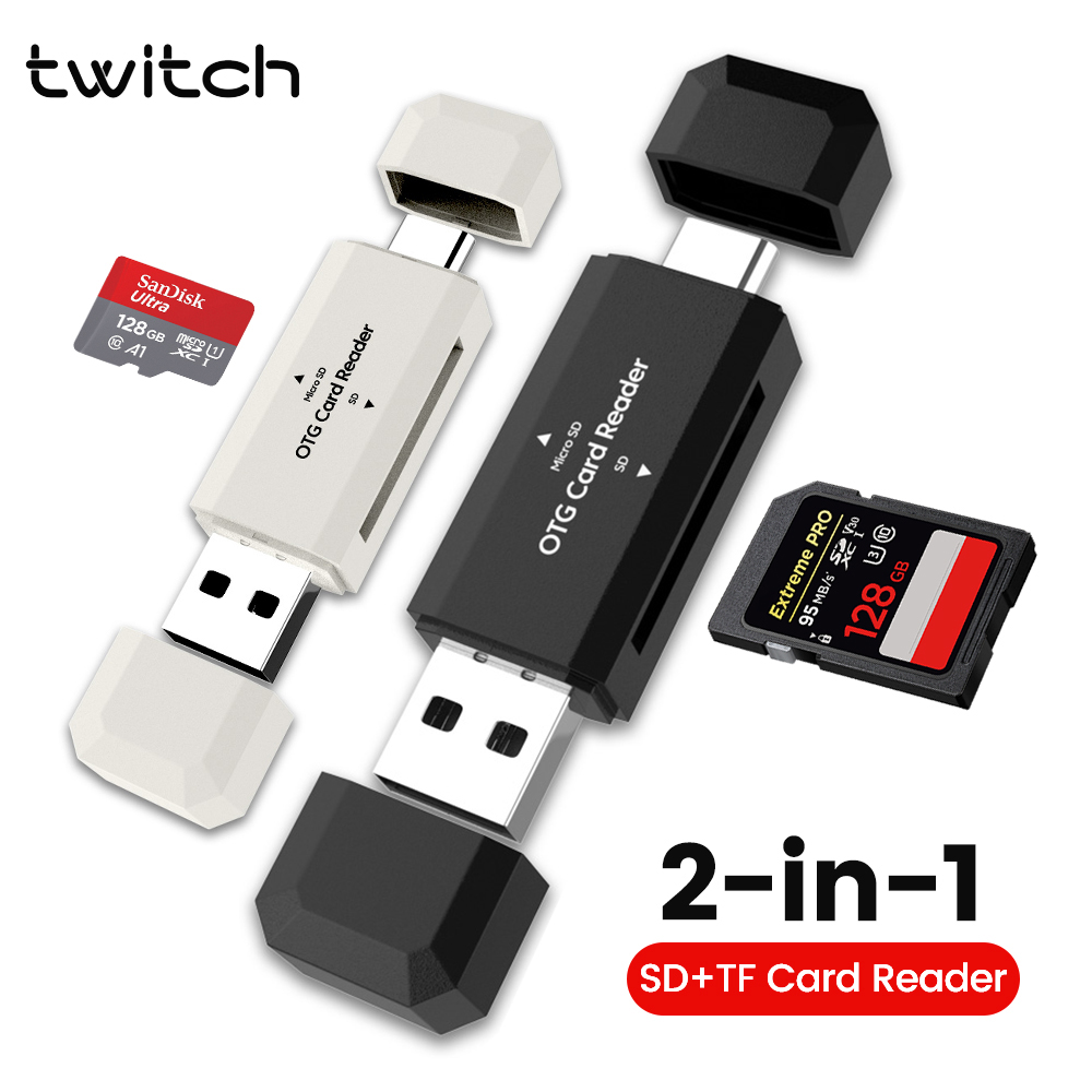 2 in 1 Type C SD TF Card Reade - Laptop Accessories For Programmers reseña y precio
