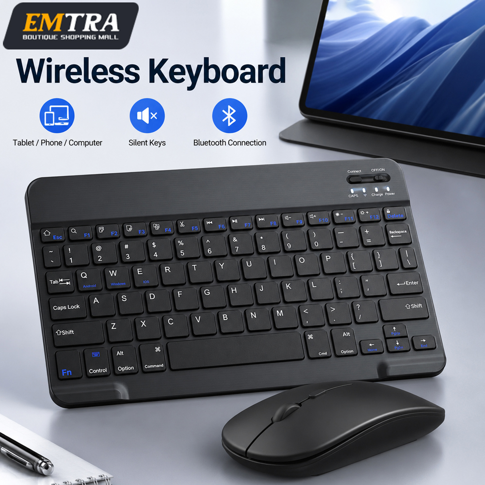 Bluetooth Wireless Keyboard Fo - Laptop Accessories Combo reseña y precio