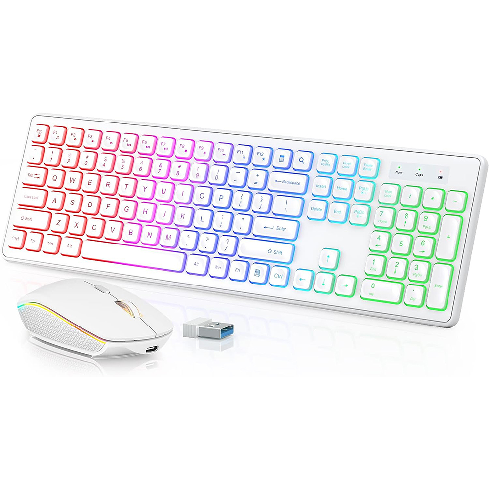 Backlit Wireless Keyboard and  - Laptop Accessories Combo reseña y precio